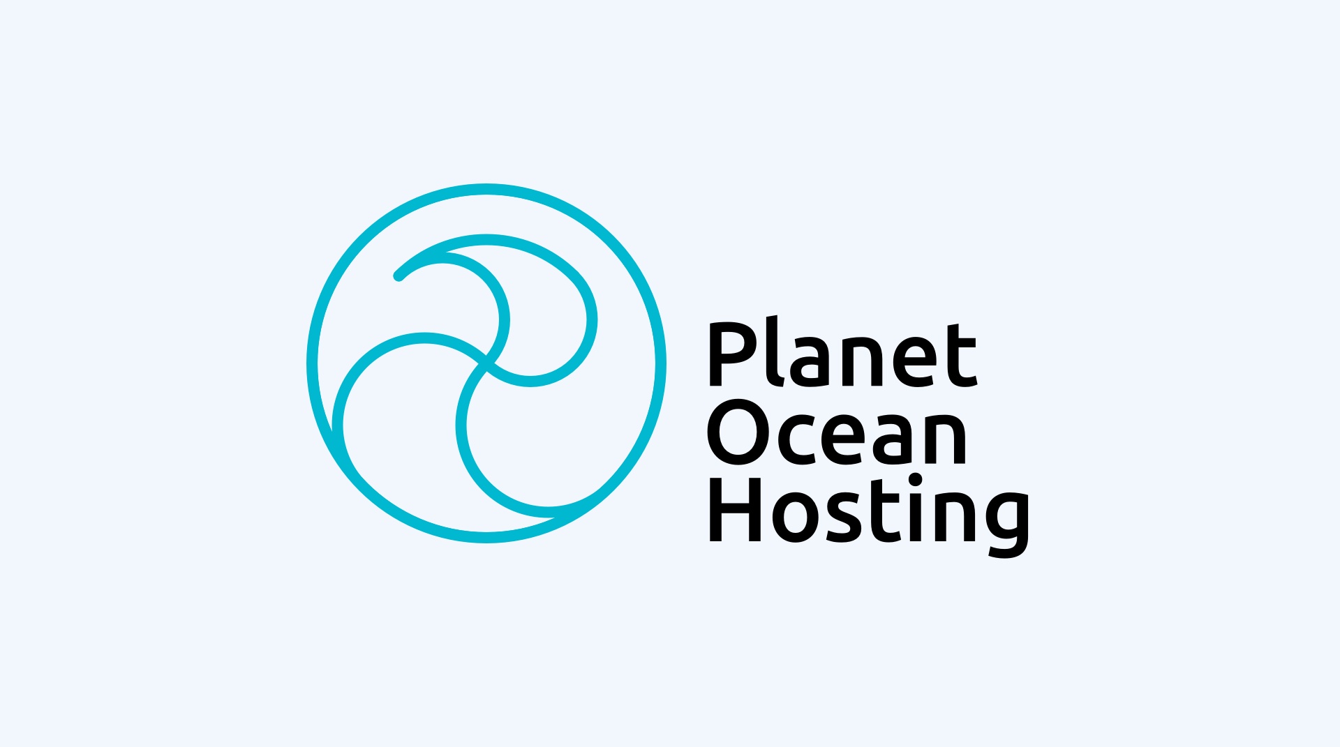 The final logo for "Planet Ocean Hosting"